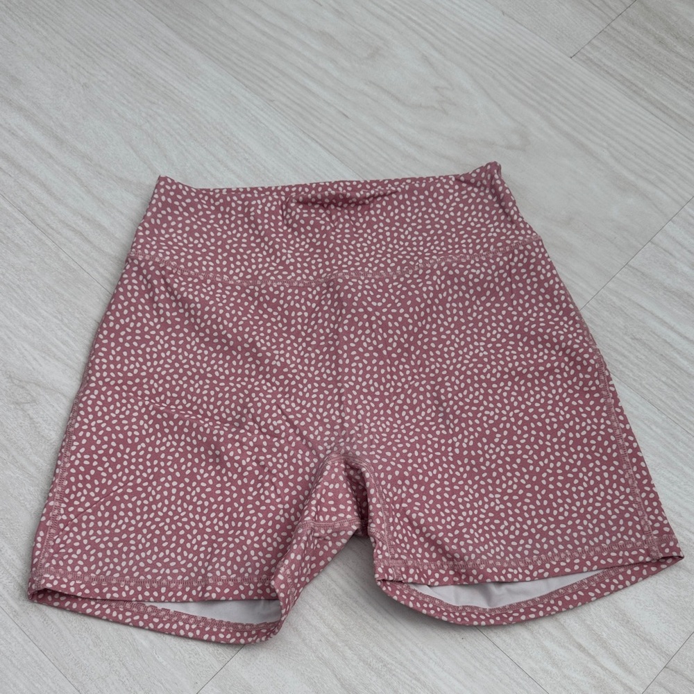 BuffBunny Women's Mauve Patterned Athletic Shorts